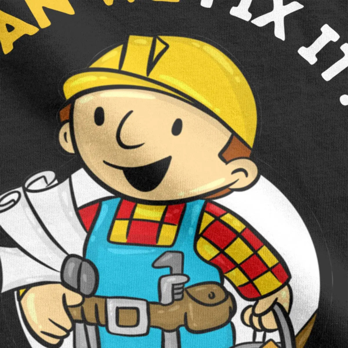 Can We Fix It Repair Man Crazy Tees Short Sleeve Crewneck T-Shirts Cotton