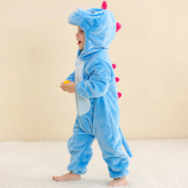 Hooded Flannel Jumpsuit
