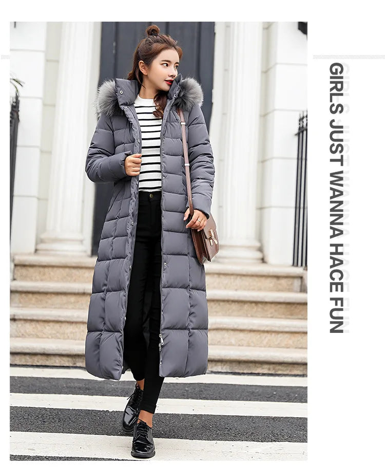 Women's Hooded Long Winter Coat