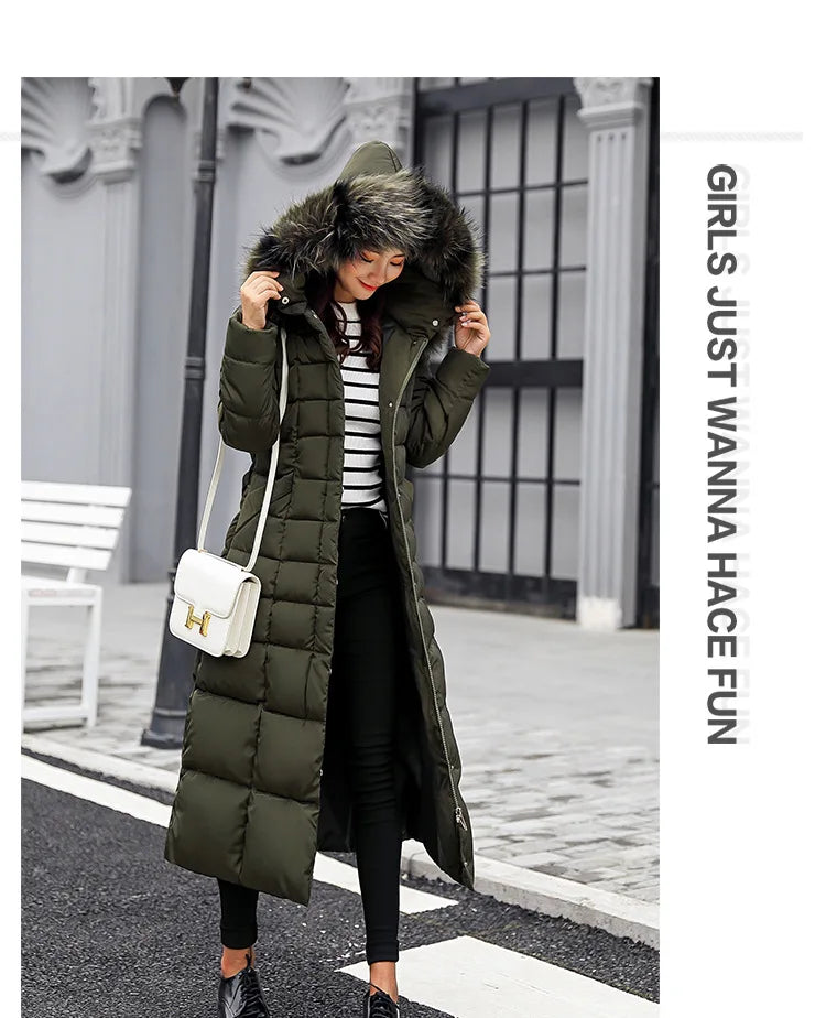 Women's Hooded Long Winter Coat