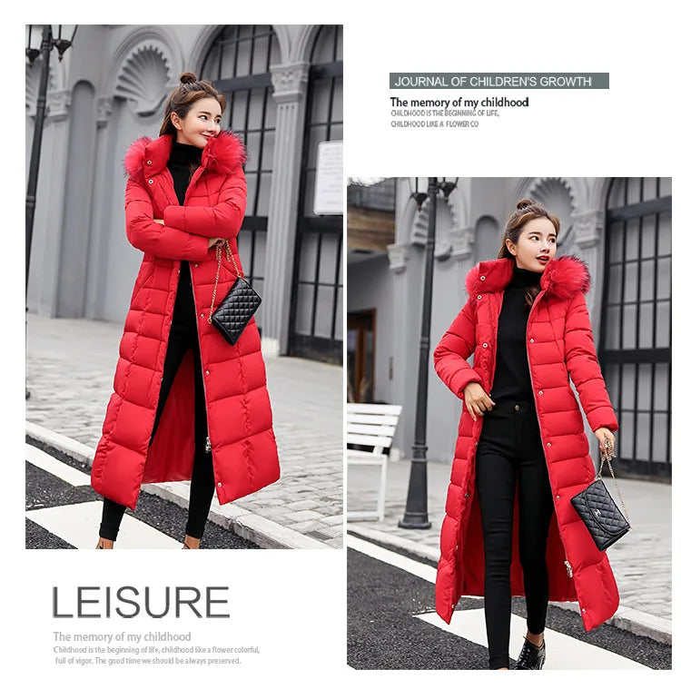 Women's Hooded Long Winter Coat
