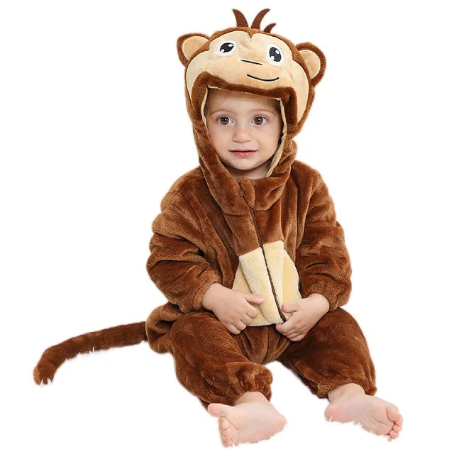 Hooded Flannel Jumpsuit