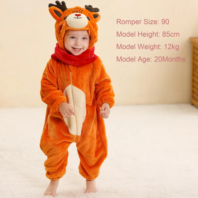 Hooded Flannel Jumpsuit
