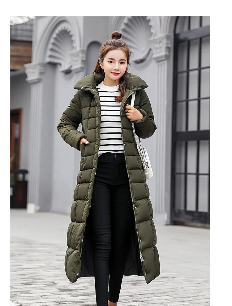 Women's Hooded Long Winter Coat