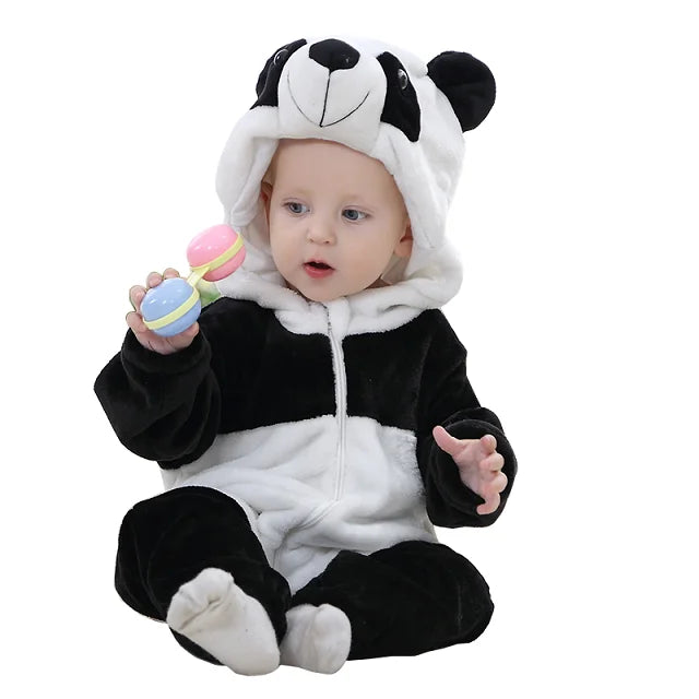 Hooded Flannel Jumpsuit