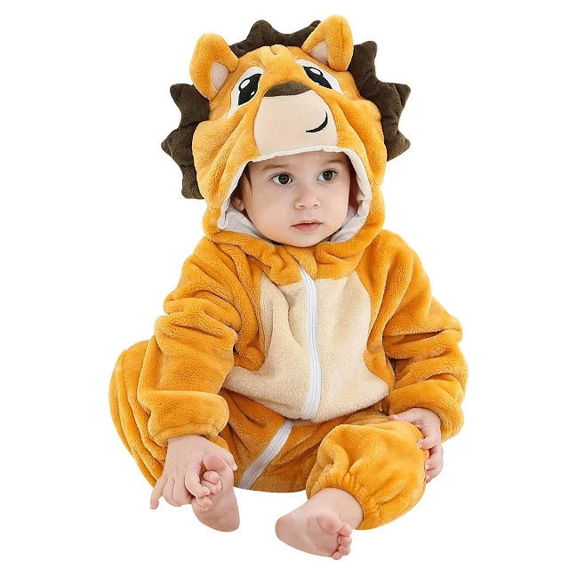 Hooded Flannel Jumpsuit
