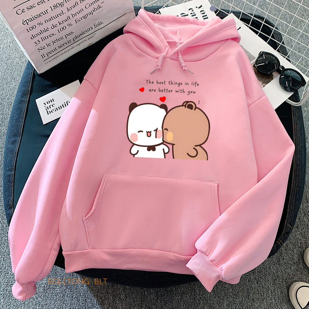 Love Heart Sweatshirts Women/Men Clothing Casual Long Sleeve