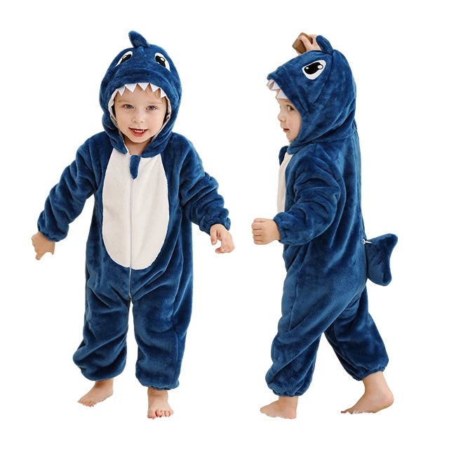 Hooded Flannel Jumpsuit