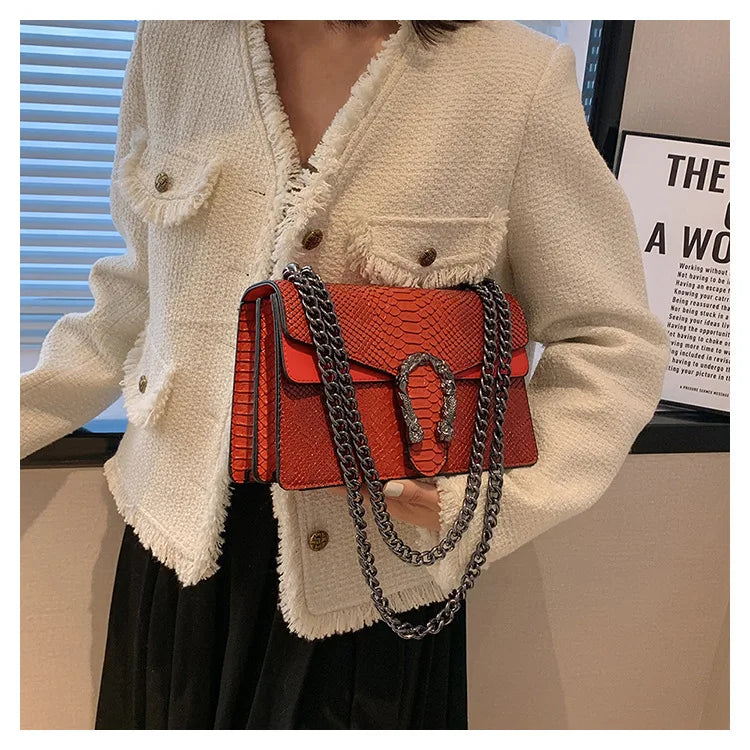 Vintage Chain Small Square Bag