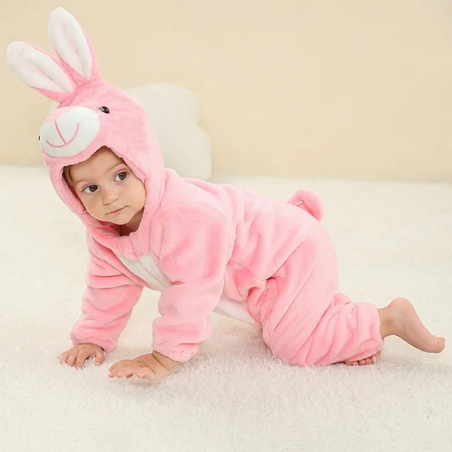 Hooded Flannel Jumpsuit