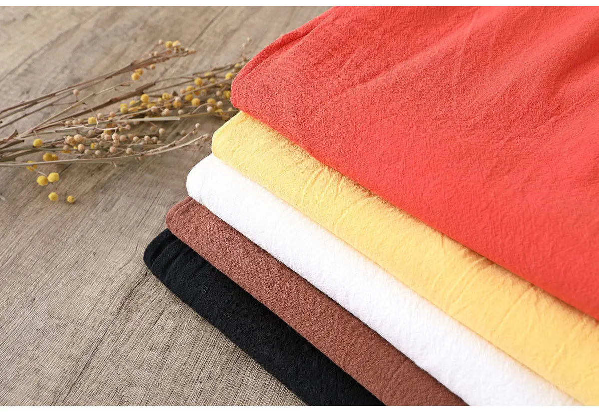 Woman Pants Casual Cotton Linen LOOSE Solid Ankle-Length Pants Elastic Waist