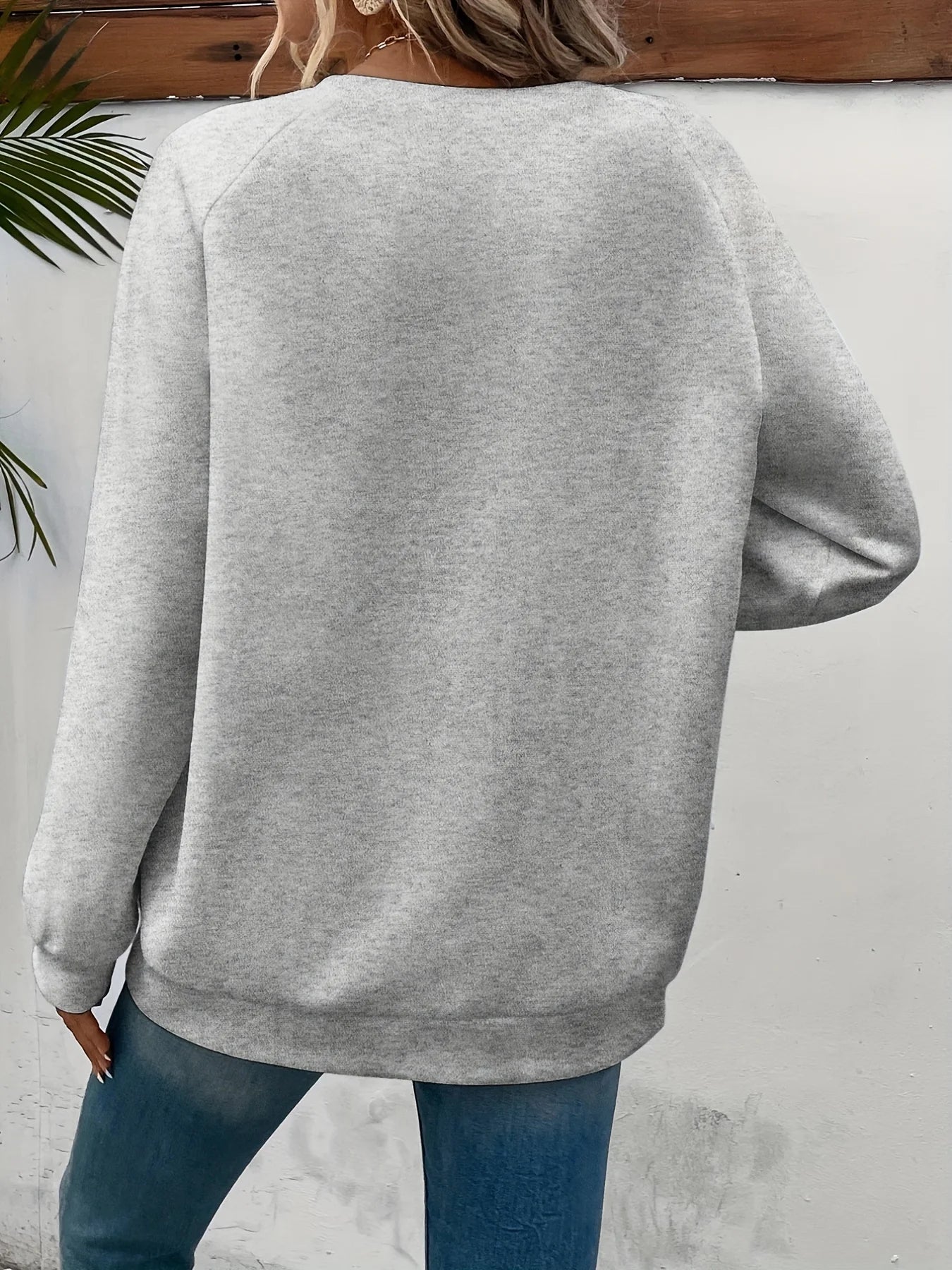 Yes I'm Cold Letter Printed Sweatshirts For Womens Long Sleeves Crewneck
