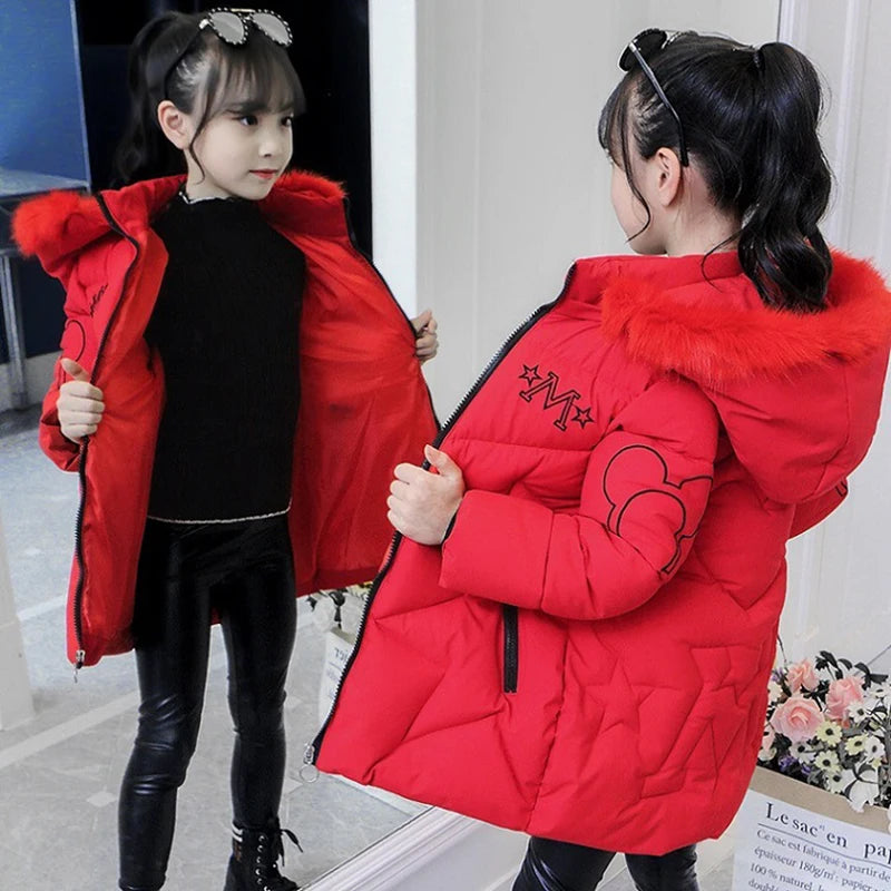 Girl's Hooded Winter Jacket