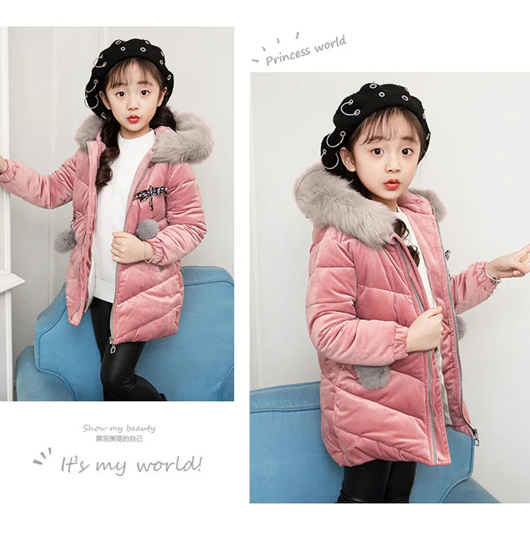 Girl's Hooded Winter Jacket