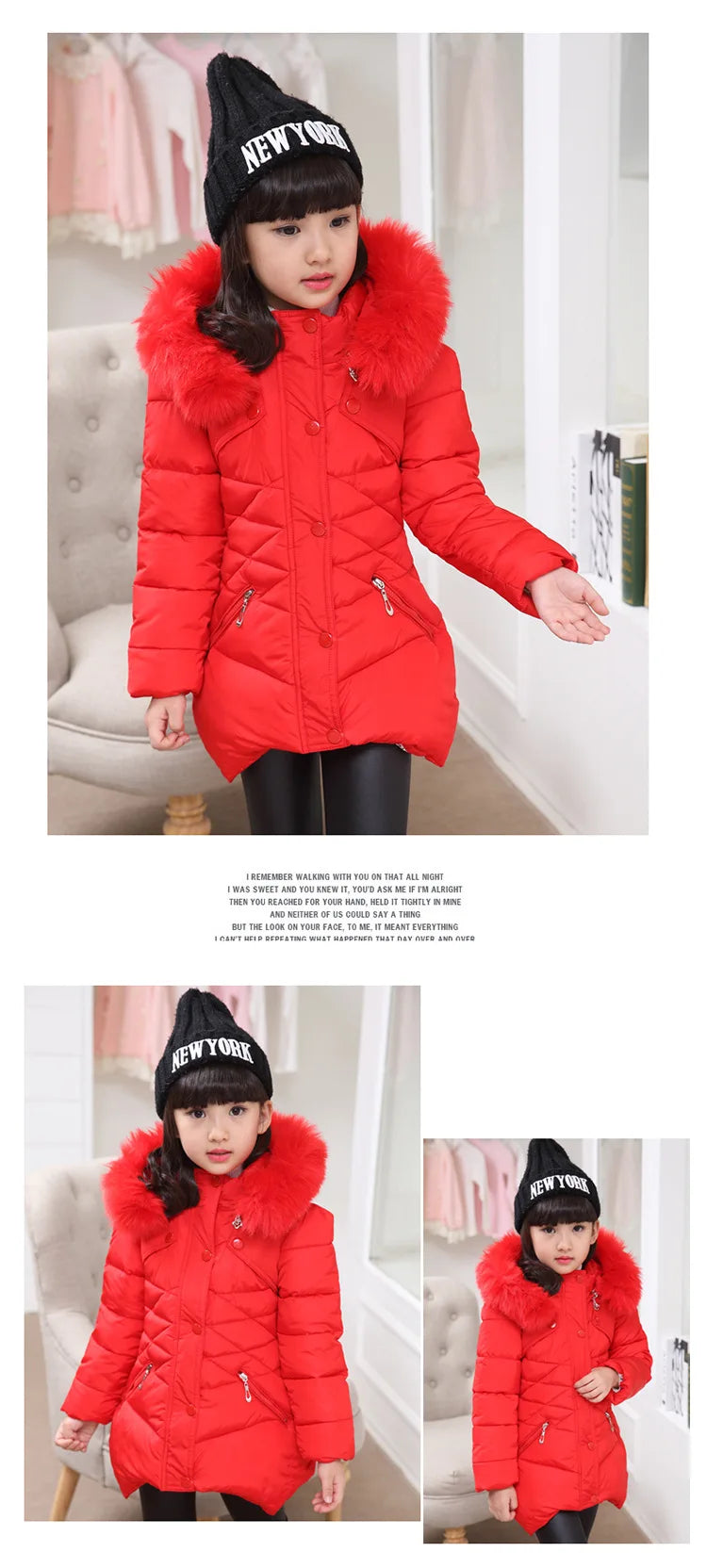 Girl's Hooded Winter Jacket