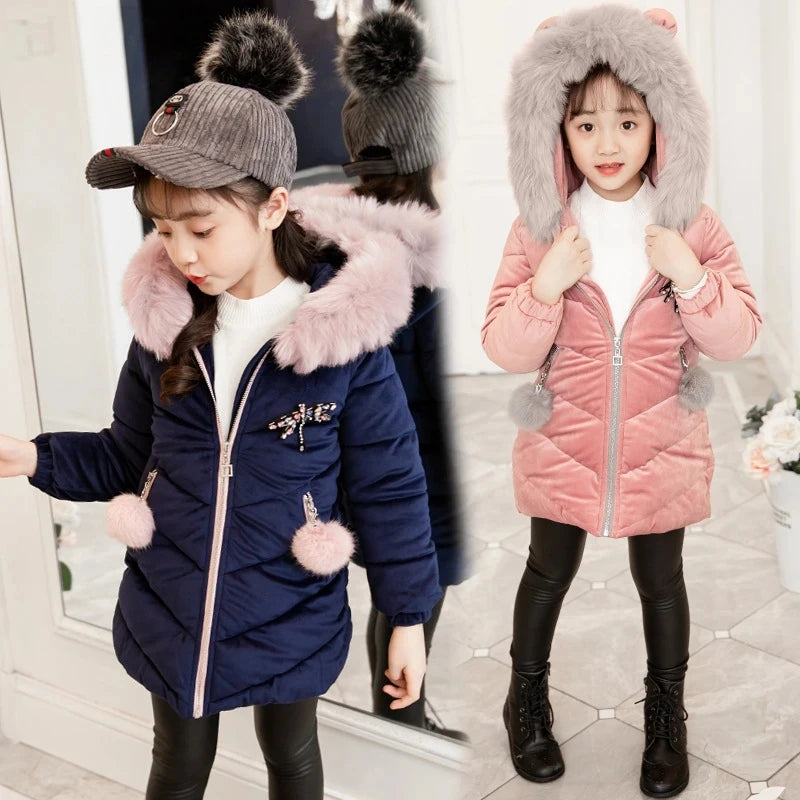 Girl's Hooded Winter Jacket