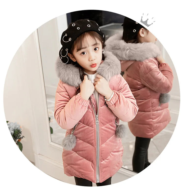 Girl's Hooded Winter Jacket