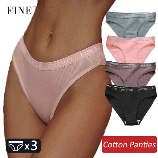 3Pcs Cotton Panties