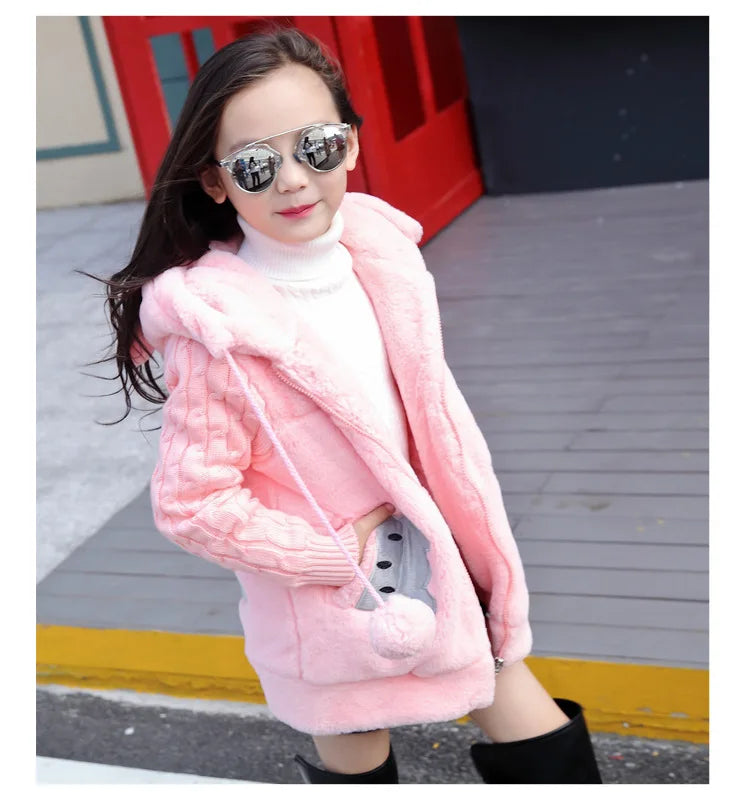 Girl's Hooded Winter Jacket