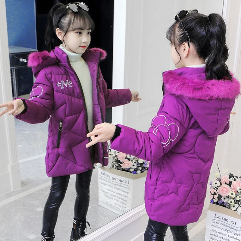 Girl's Hooded Winter Jacket