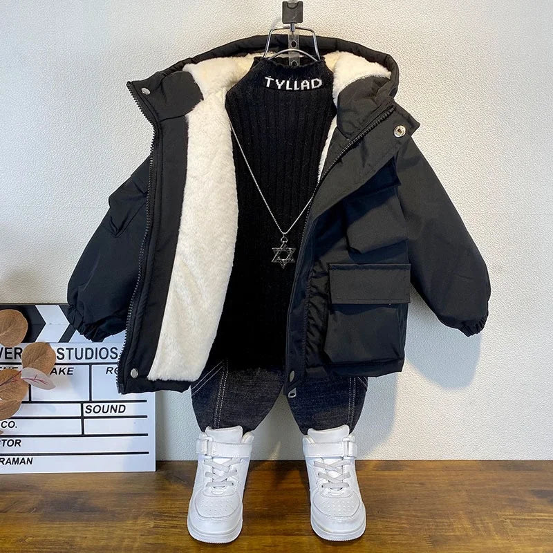 Boy's Lined Winter Jacket