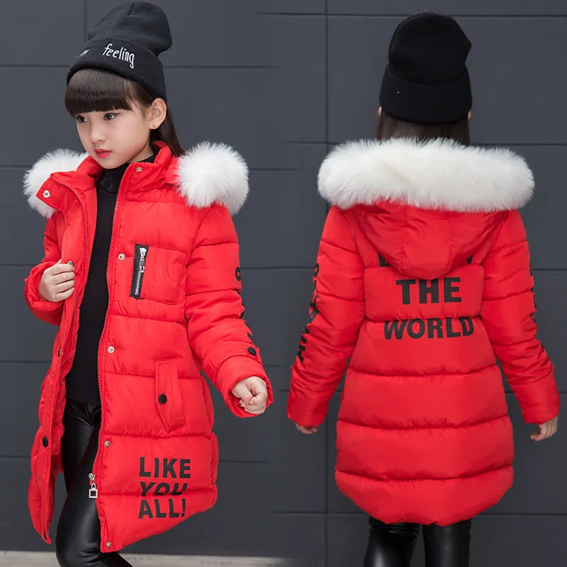 Girl's Hooded Winter Jacket