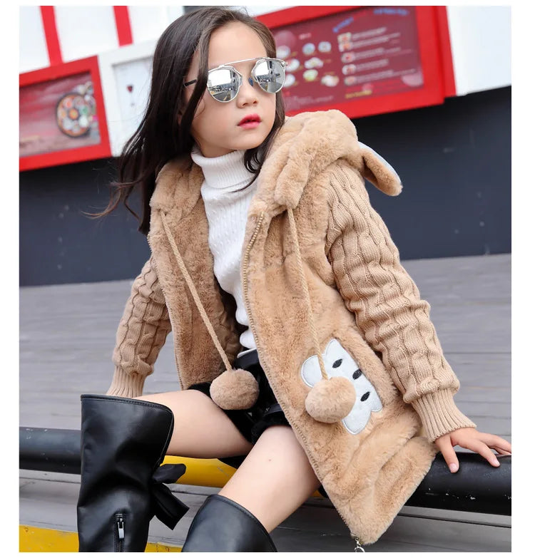 Girl's Hooded Winter Jacket