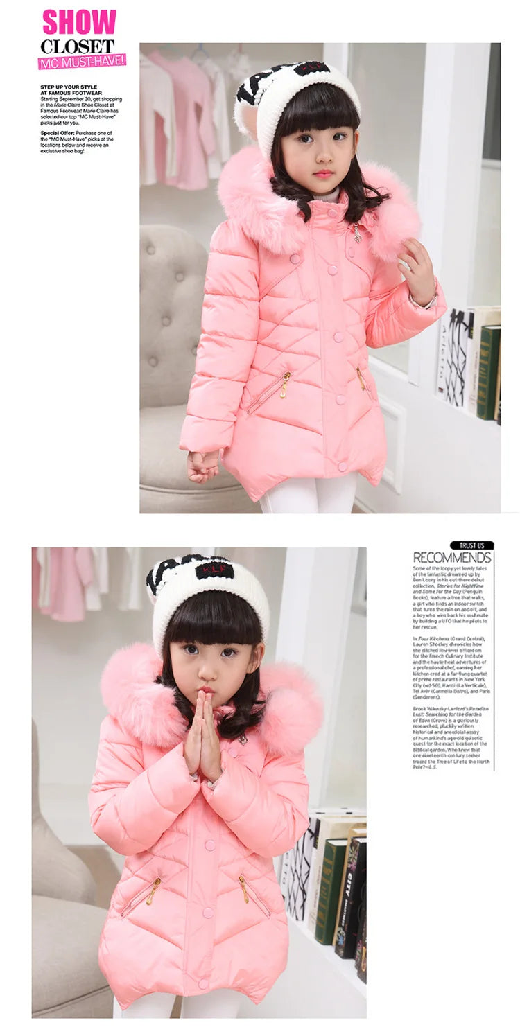 Girl's Hooded Winter Jacket