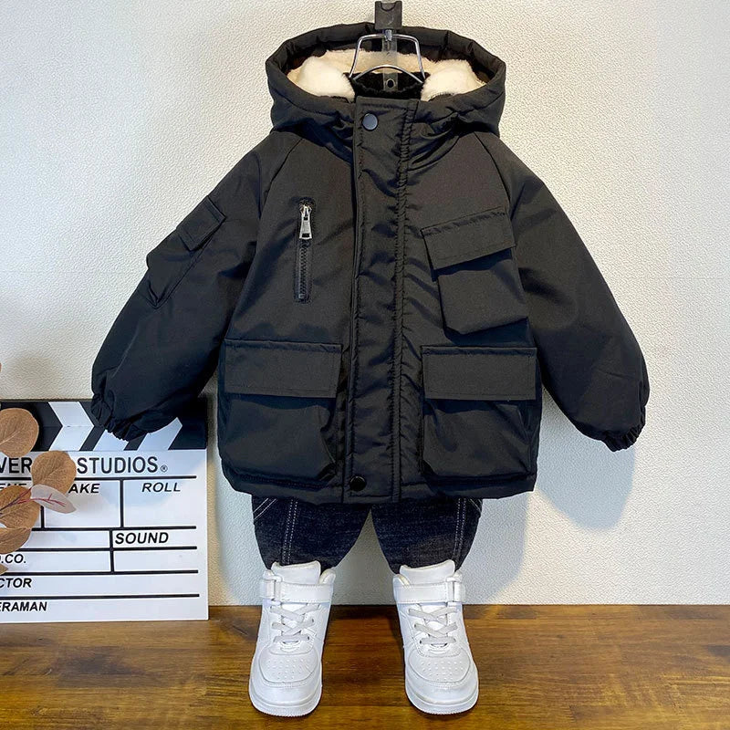 Boy's Lined Winter Jacket