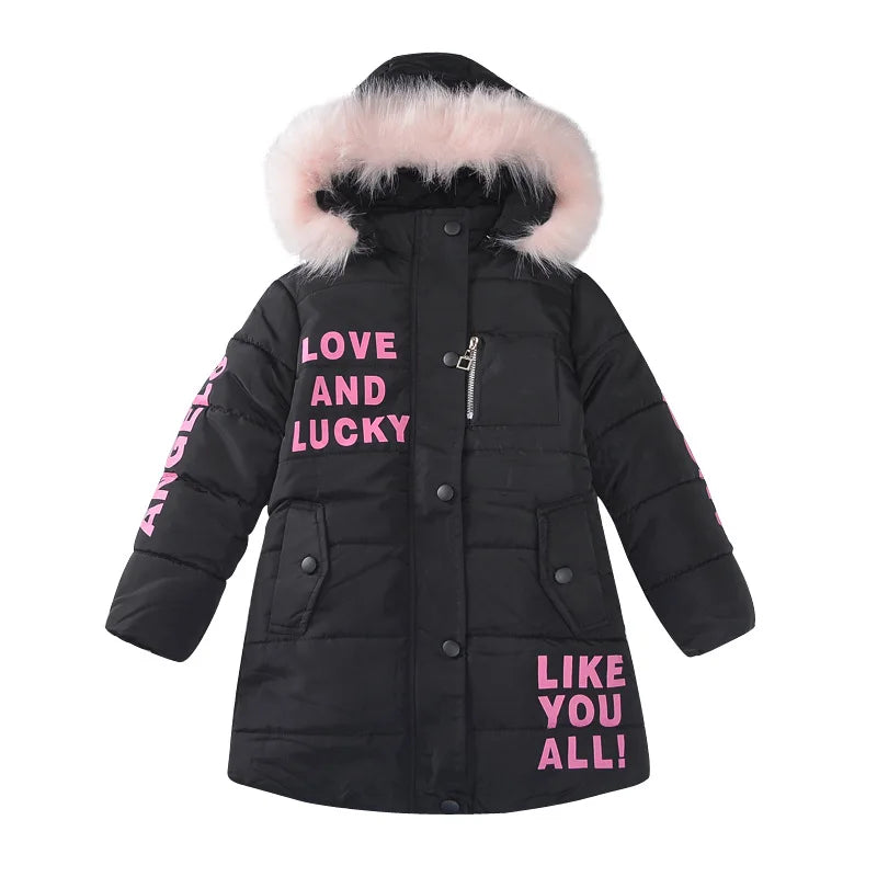 Girl's Hooded Winter Jacket