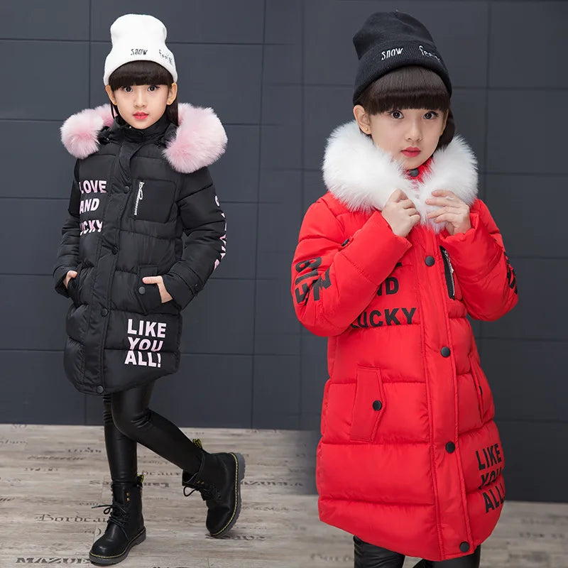 Girl's Hooded Winter Jacket