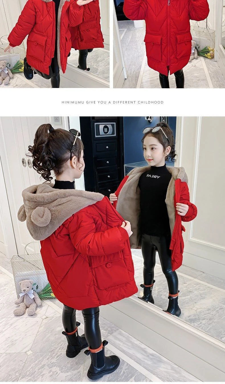 Girl's Hooded Winter Jacket