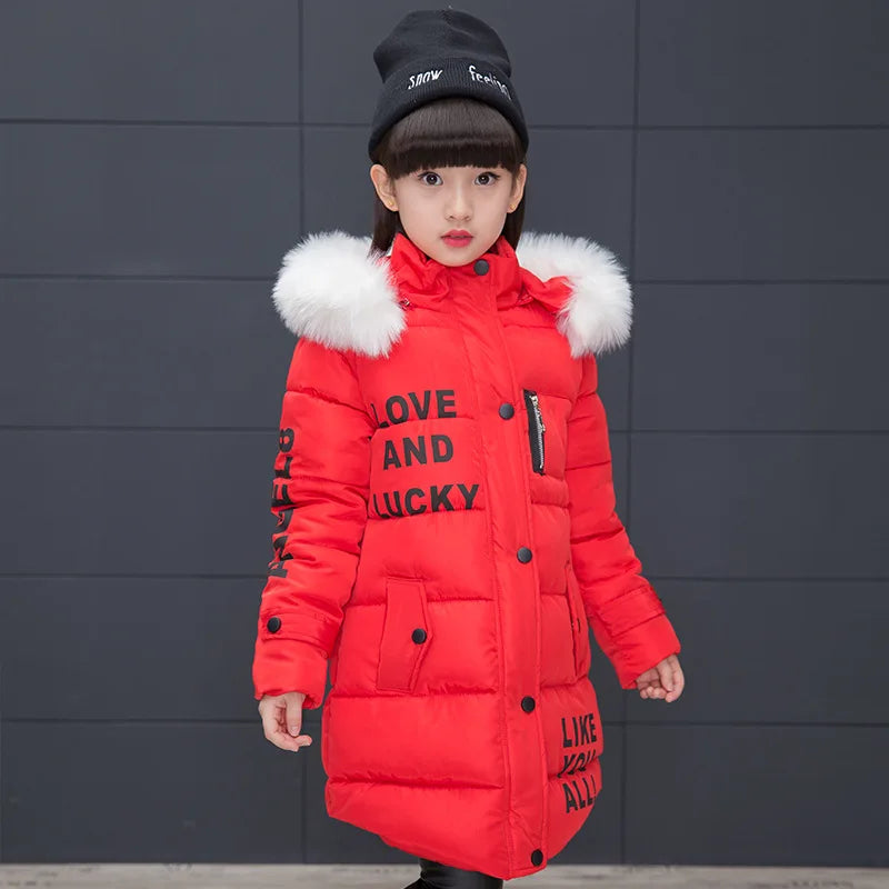 Girl's Hooded Winter Jacket