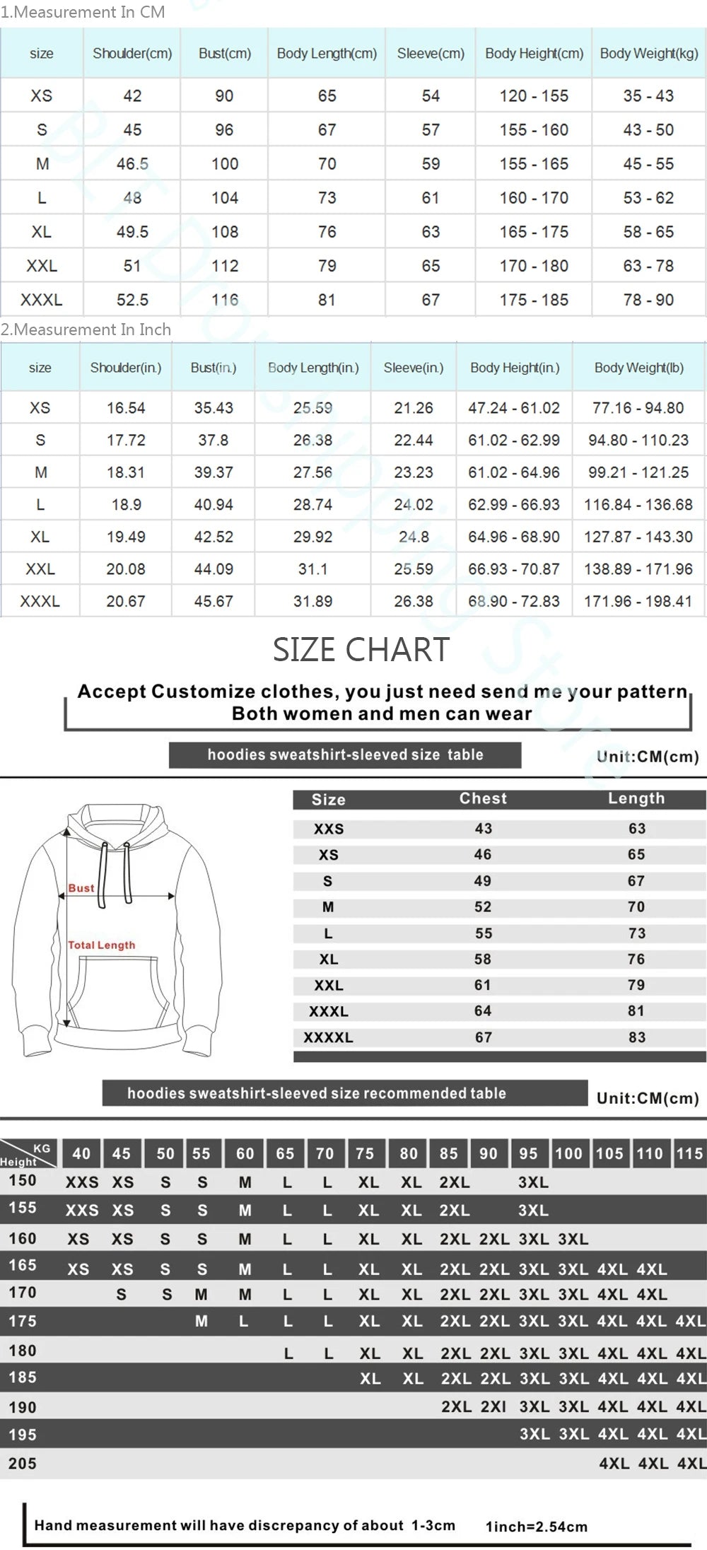 Love Heart Sweatshirts Women/Men Clothing Casual Long Sleeve