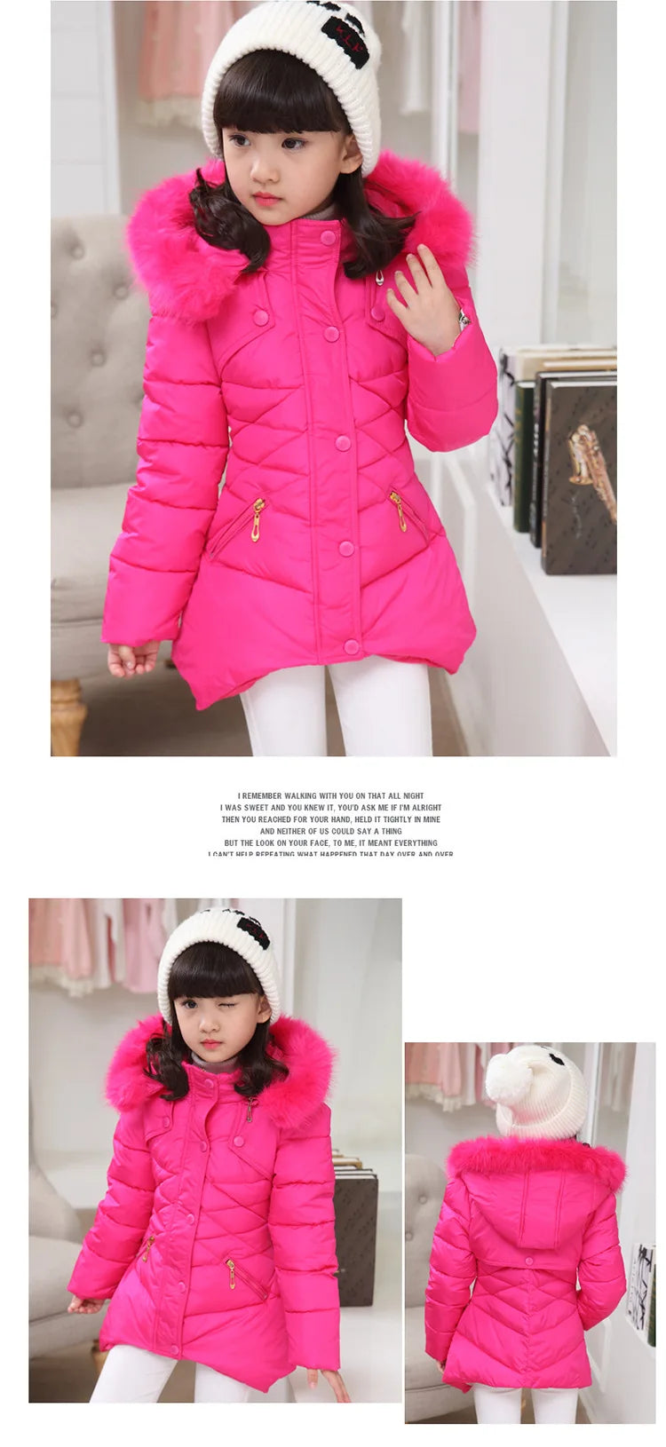 Girl's Hooded Winter Jacket