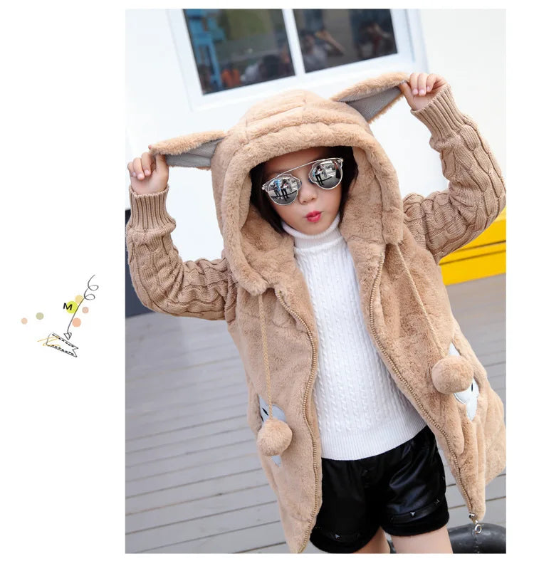 Girl's Hooded Winter Jacket