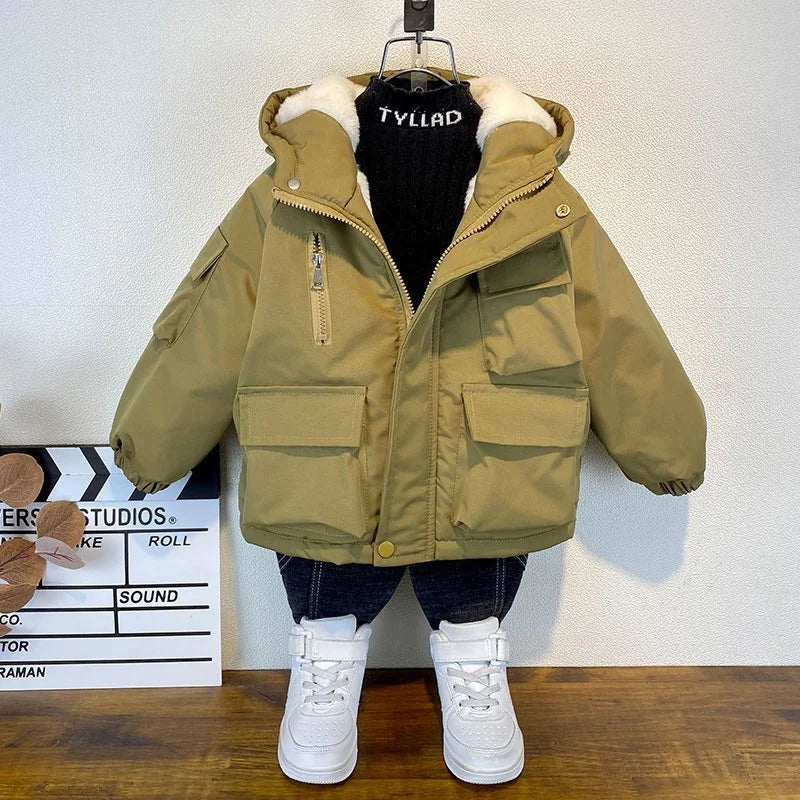 Boy's Lined Winter Jacket