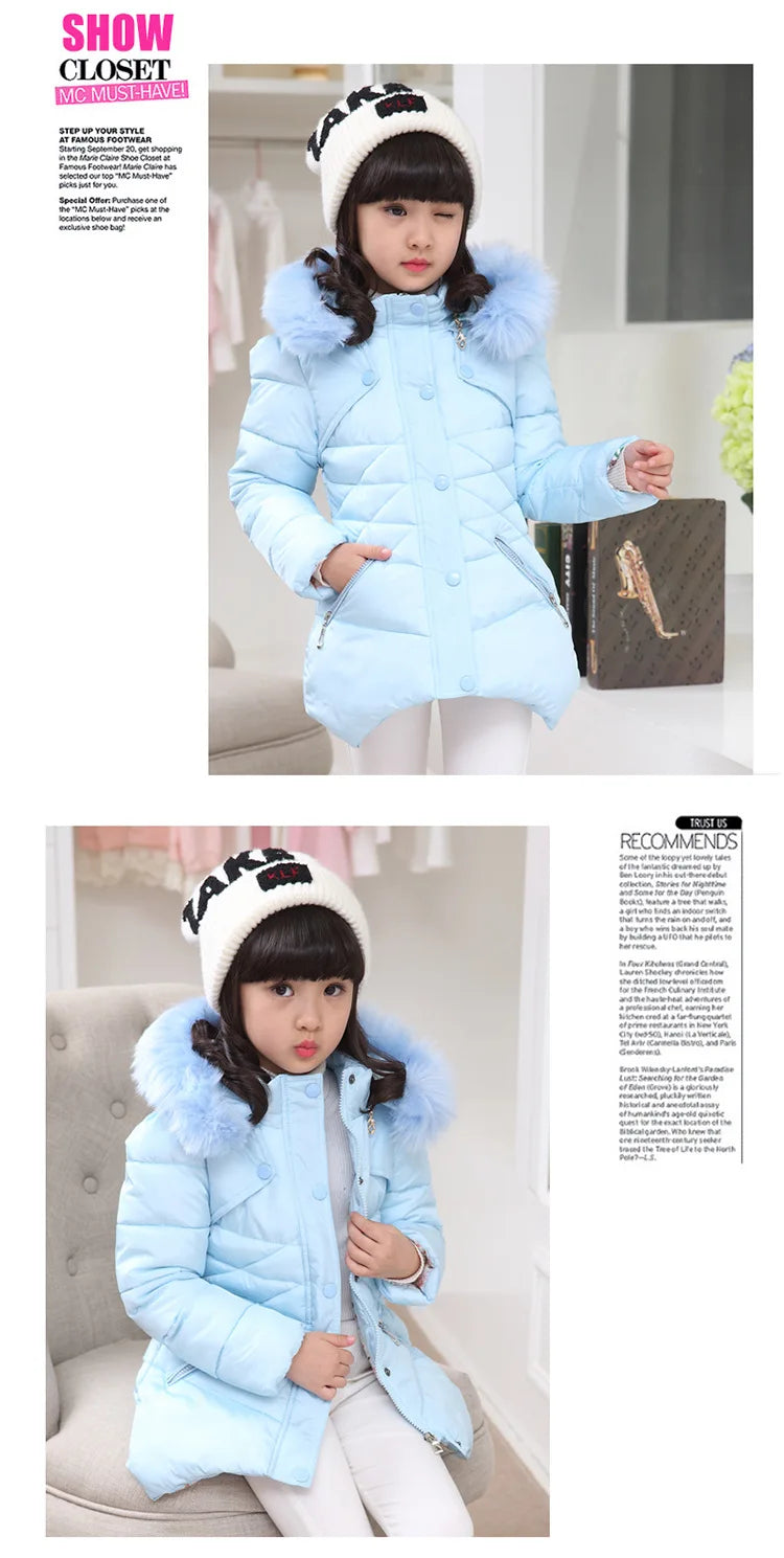 Girl's Hooded Winter Jacket