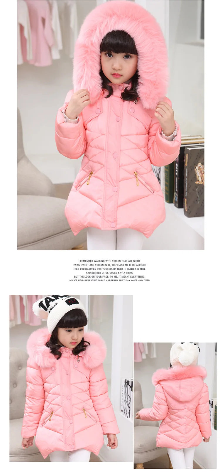 Girl's Hooded Winter Jacket