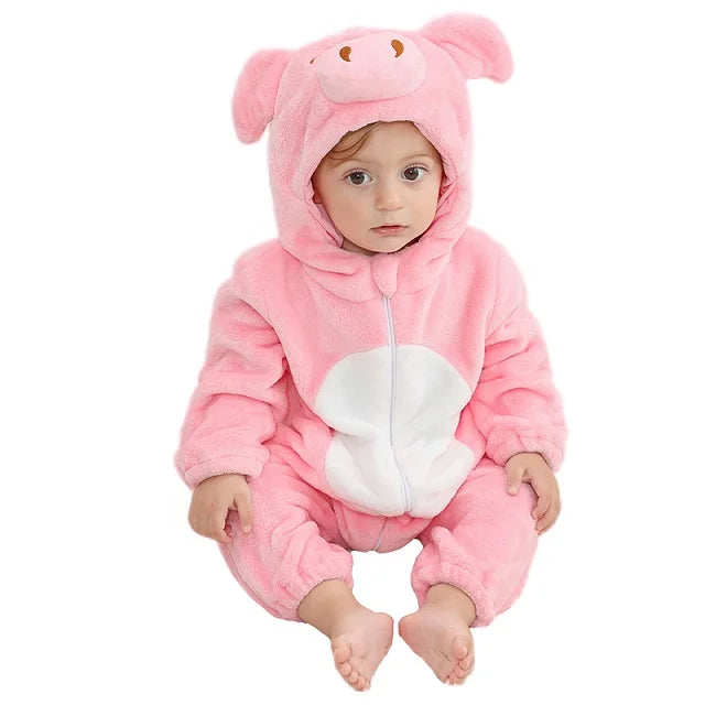 Hooded Flannel Jumpsuit