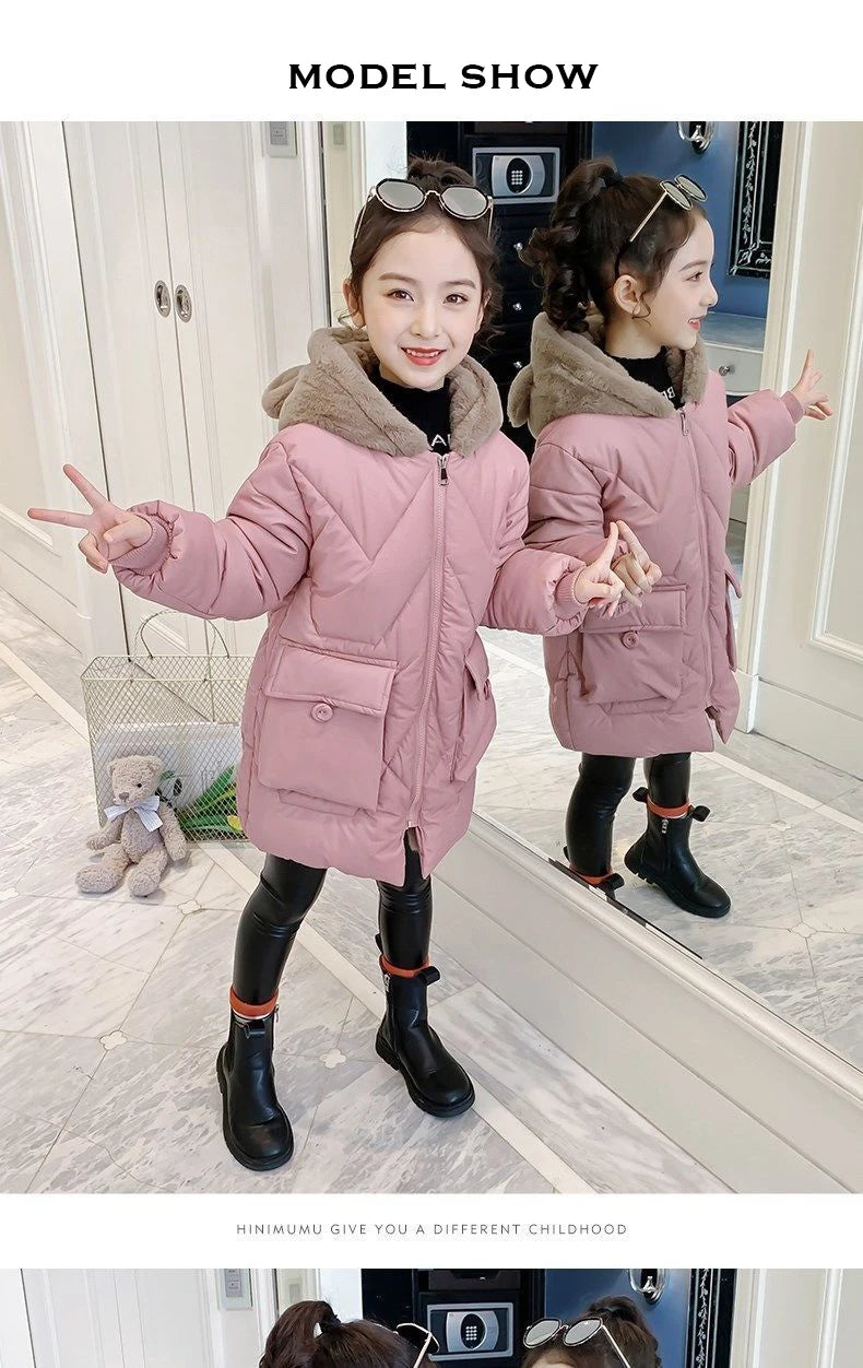 Girl's Hooded Winter Jacket