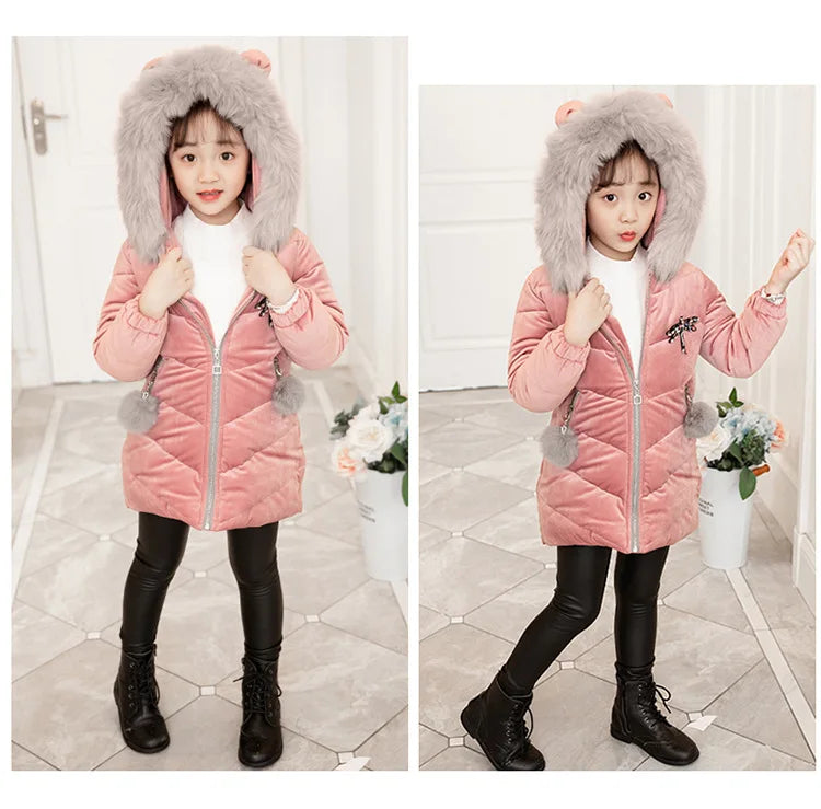 Girl's Hooded Winter Jacket