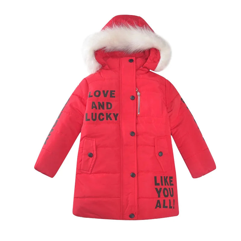 Girl's Hooded Winter Jacket